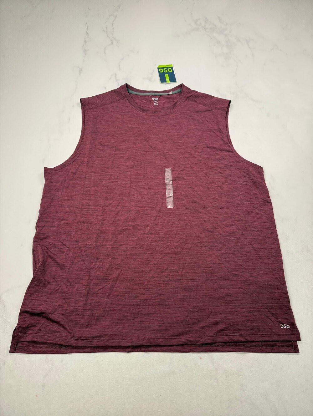 Dsg Tank Burgundy Modern Classic Bold Statement Piece - Mens XXL